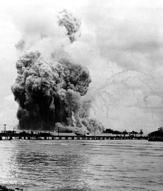 Chaos, not order, is shown in the explosion of the USS Mount Hood on November 10, 1944